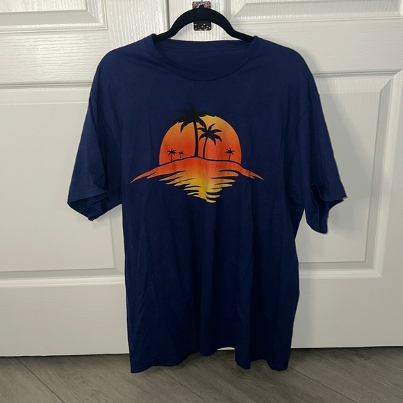 14. Amazon men’s beach tee shirt size Large - Picture 1 of 4